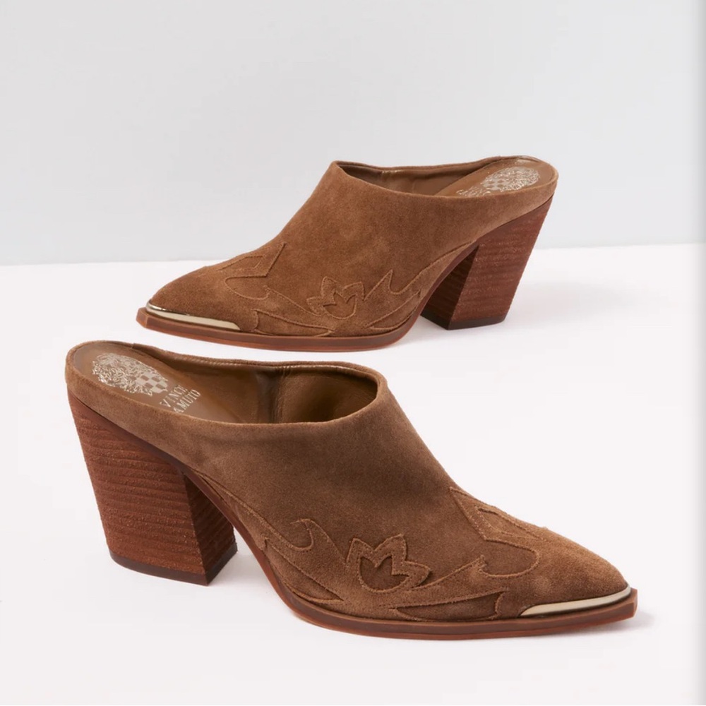 Brown Suede Women's Mules